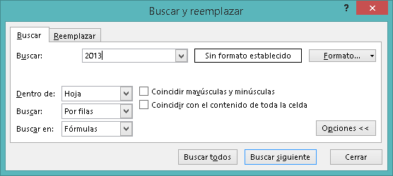 Buscar y Reemplzar en excel
