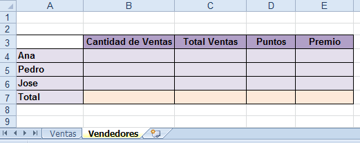 Insertar hoja vendedores contar.si excel