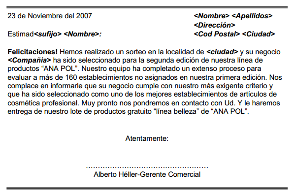 Ejercicio Práctico 11 Word 2007, 2010, 2013