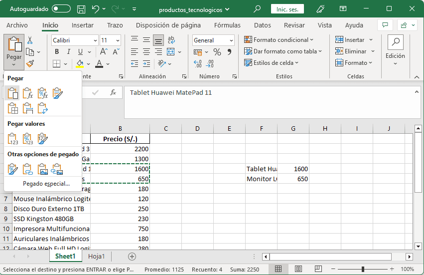 Cómo copiar y pegar en Excel (paso a paso)