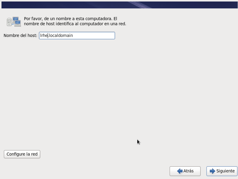 Escribir el nombre del equipo