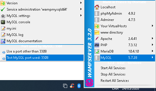 Prueba de puerto en MYSQL