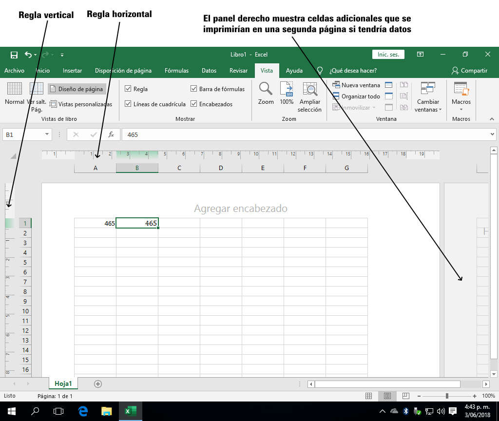 Vistas de Excel 2016